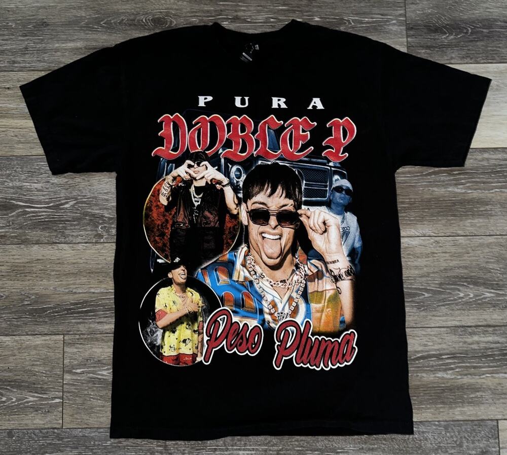 RARE! Mens Adult Size Medium M Peso Pluma Shirt Rap Mexican Corrido Tour Concert